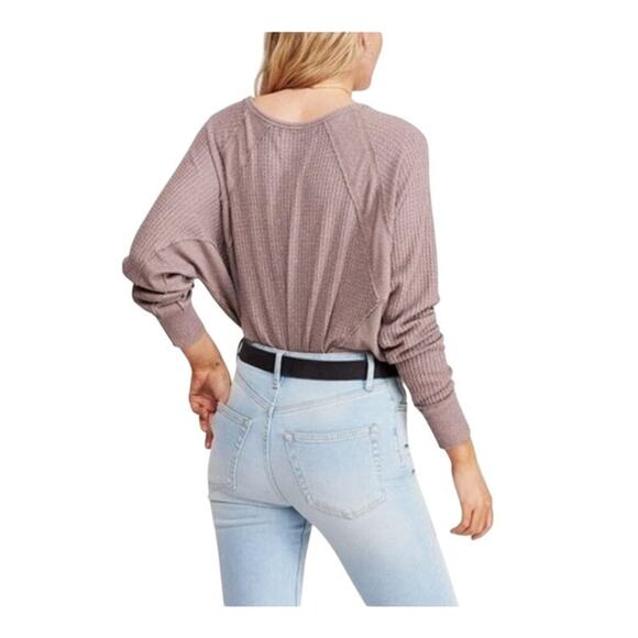 Free People We The Free Santa Clara Thermal Top Tan Size XS - Picture 2 of 10